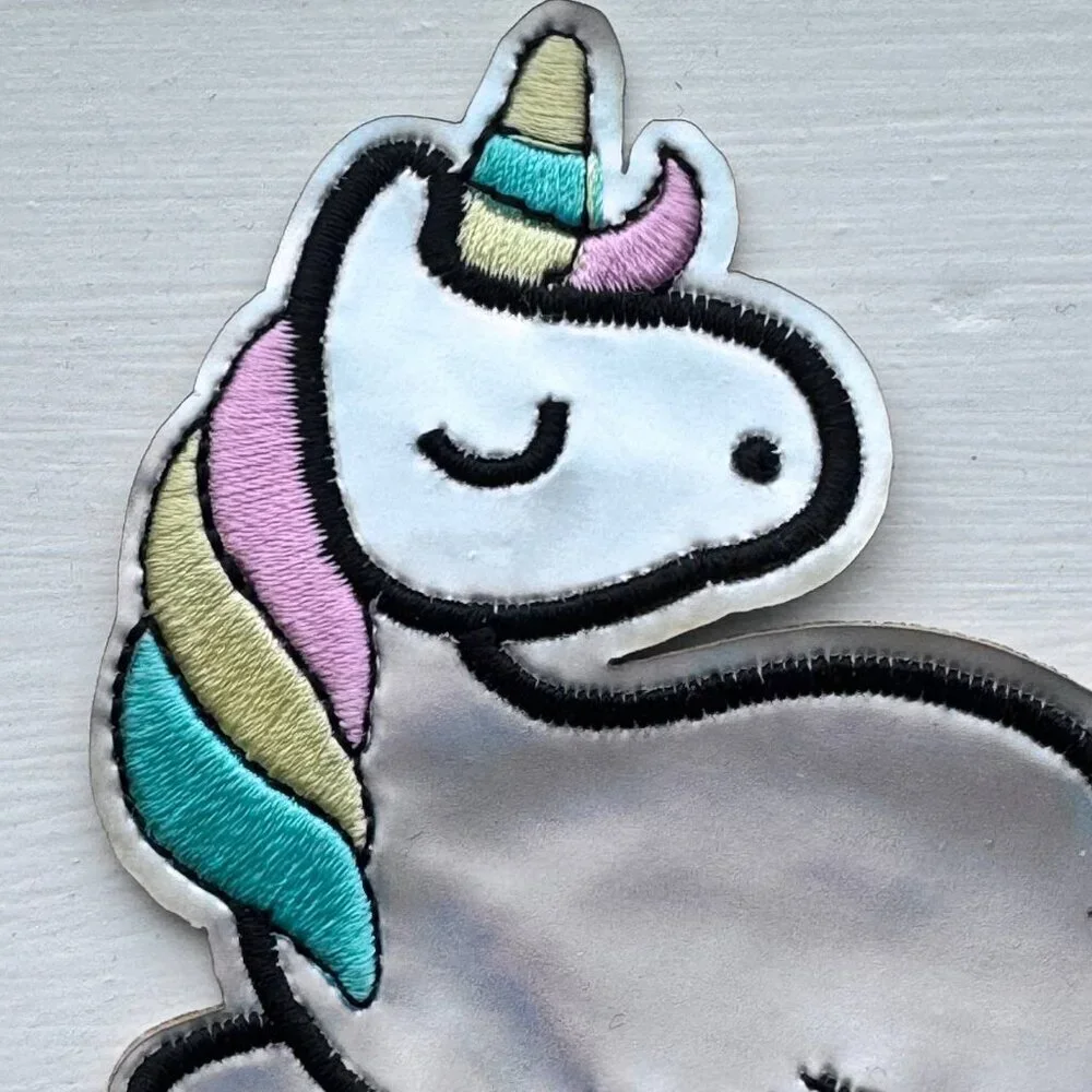 NWOT!  Beautiful Iridescent Clothing Unicorn Patch-Appliqué
